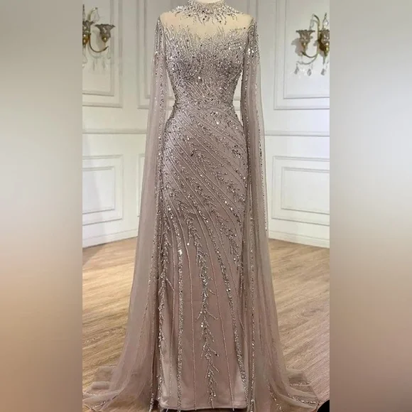 Serene Hill Beaded Evening Gown - Picture 3 of 6